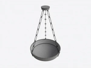 Dish Pendant Baker Murano 3D Model