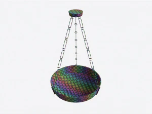 Dish Pendant Baker Murano 3D Model
