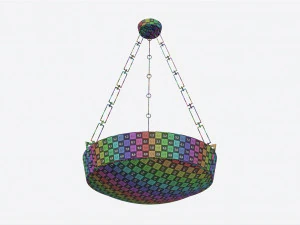 Dish Pendant Baker Murano 3D Model