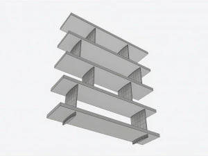 Etagere Baker Array 3D Model