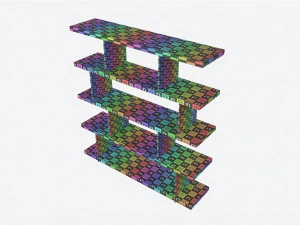 Etagere Baker Array 3D Model