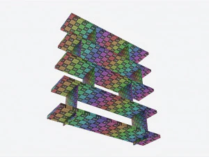 Etagere Baker Array 3D Model