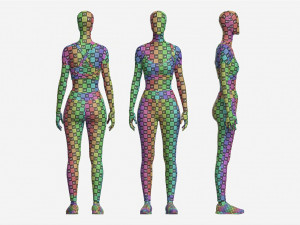 Female Mannequin in Sport Clothes Modello 3D
