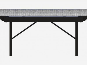 Indoor Table Tennis Table ITTF 3D-Modell