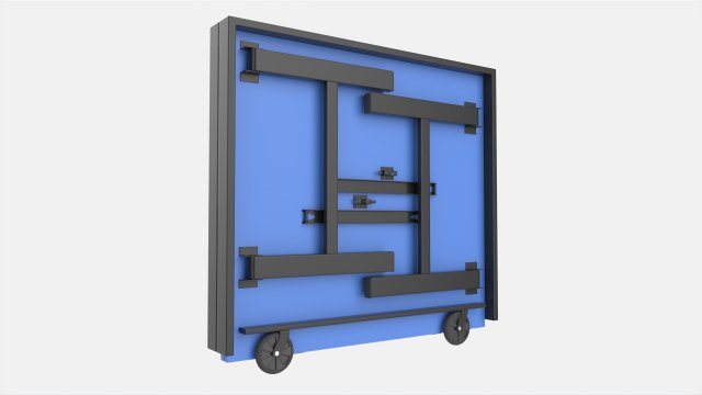 Indoor Table Tennis Table ITTF Folded 3D 모델 .c4d .max .obj .3ds .fbx .stl .blend 