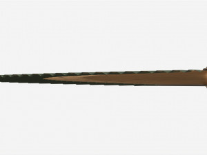 Japanese Bamboo Folding Hand Fan Modèle 3D