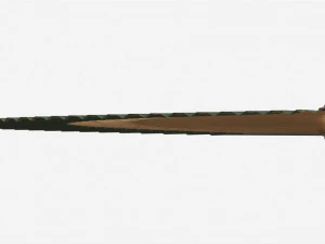 Japanese Bamboo Folding Hand Fan 3D Model