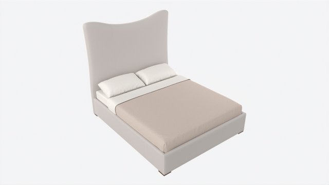 King Bed Baker Giselle Model 3D .c4d .max .obj .3ds .fbx .stl .blend 