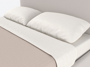 King Bed Baker Giselle Model 3D