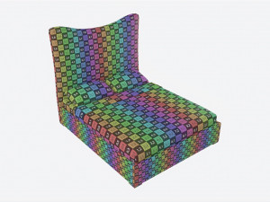 King Bed Baker Giselle Model 3D
