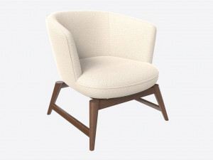 Lounge Chair Baker Coupe Modelo 3D