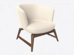 Loungestoel Baker Coupé 3D Model