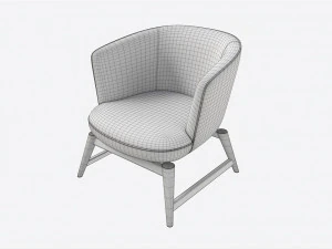 Lounge Chair Baker Coupe 3D Model