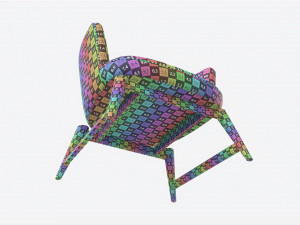 Lounge Chair Baker Coupe Model 3D