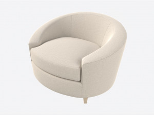 Lounge Chair Baker Ellipse 3D मॉडल