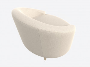 Lounge Chair Baker Ellipse 3D मॉडल