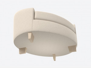 Lounge Chair Baker Ellipse 3D मॉडल