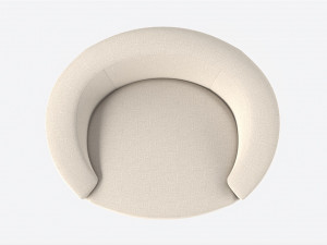 Lounge Chair Baker Ellipse 3D मॉडल