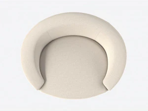 Lounge Chair Baker Ellipse 3D Model