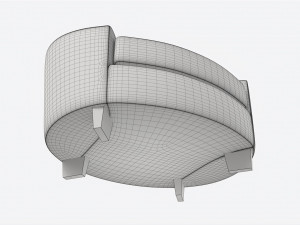 Lounge Chair Baker Ellipse 3D मॉडल