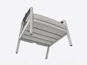 Lounge Chair Baker Knot 3D Model