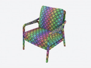 Lounge Chair Baker Knot 3D 模型
