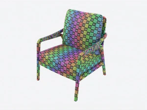 Lounge Chair Baker Knot 3D Model