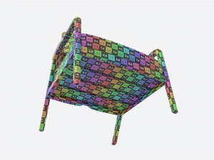 Lounge Chair Baker Knot 3D 模型