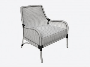 Lounge Chair Baker Lantana 3D Модель