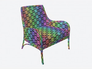 Lounge Chair Baker Lantana 3D Модель