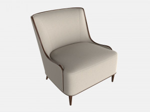 Lounge Chair Baker Marino Modelo 3D