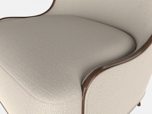 Lounge Chair Baker Marino Model 3D