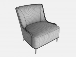 Lounge Chair Baker Marino Model 3D