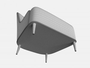 Lounge Chair Baker Marino Model 3D