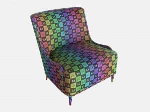 Lounge Chair Baker Marino Model 3D