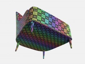 Lounge Chair Baker Marino Model 3D