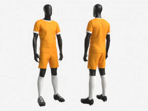 Male Manequin in Soccer Uniform 3D Model