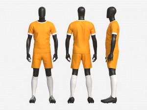 Male Manequin in Soccer Uniform 3D Model