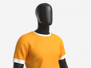 Male Manequin in Soccer Uniform 3D Model