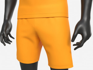 Male Manequin in Soccer Uniform 3D Model