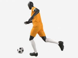 Male Manequin in Soccer Uniform in Action 01 3D Модель