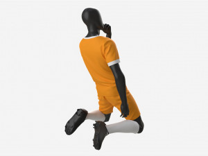 Male Manequin in Soccer Uniform in Action 03 3D 모델