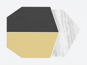Marble Table Baker Element Model 3D