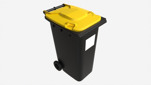 Mobile Waste Container 240 L Modelo 3D .c4d .max .obj .3ds .fbx .stl .blend 