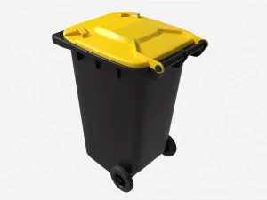 Mobile Waste Container 240 L 3D Model