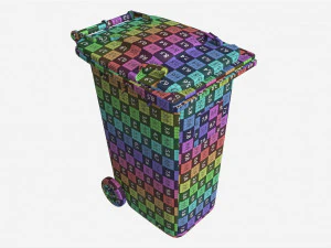 Mobile Waste Container 240 L 3D Model