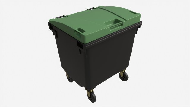 Mobile Waste Container 1100 L Modello 3D in Contenitori di spedizione  3DExport