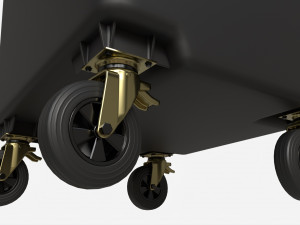 Mobile Waste Container 1100 L 3D Model