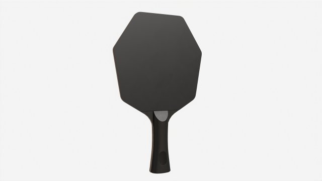 Modern Shape Table Tennis Racket Model 3D .c4d .max .obj .3ds .fbx .stl .blend 