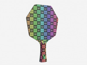 Modern Shape Table Tennis Racket Model 3D